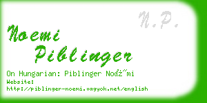 noemi piblinger business card